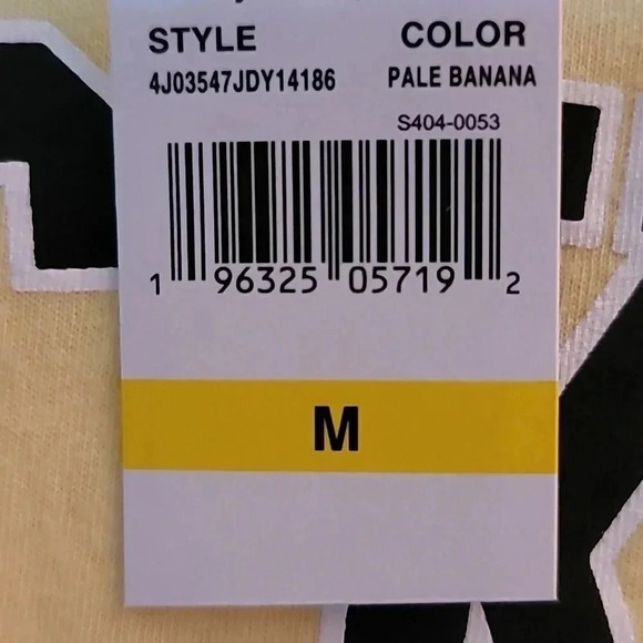 NWT DISNEY Mickey Mouse Women's Yellow Cropped T-shirt Size Medium - Picture 4 of 6